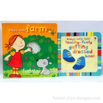 FDT customized top quality and lovely creative baby touch and feel board book